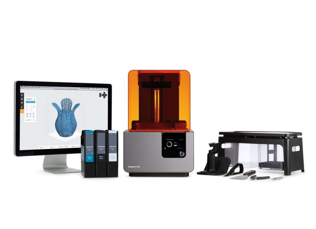 Formlabs Form 2 SLA 3D printing device ecosystem
