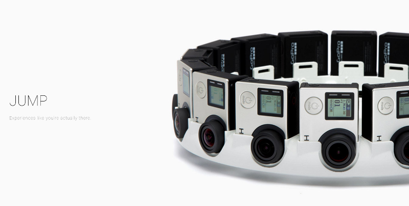 Google's 360 degree GoPro rig, Jump.