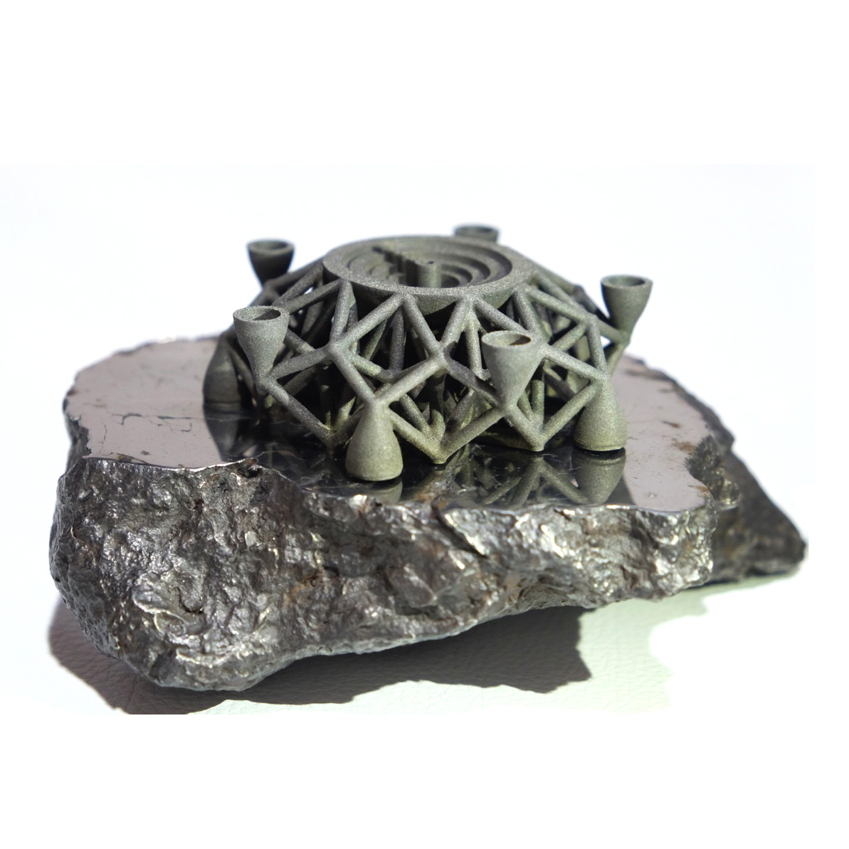 alien metal planetary resources 3D printed object from asteroid material