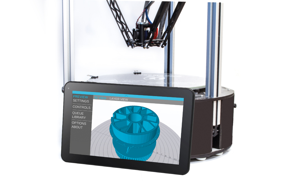 mattercontrol t10 3D printing platform from matterhackers