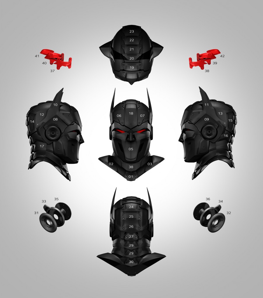 zortrax 3D printed super hero parts