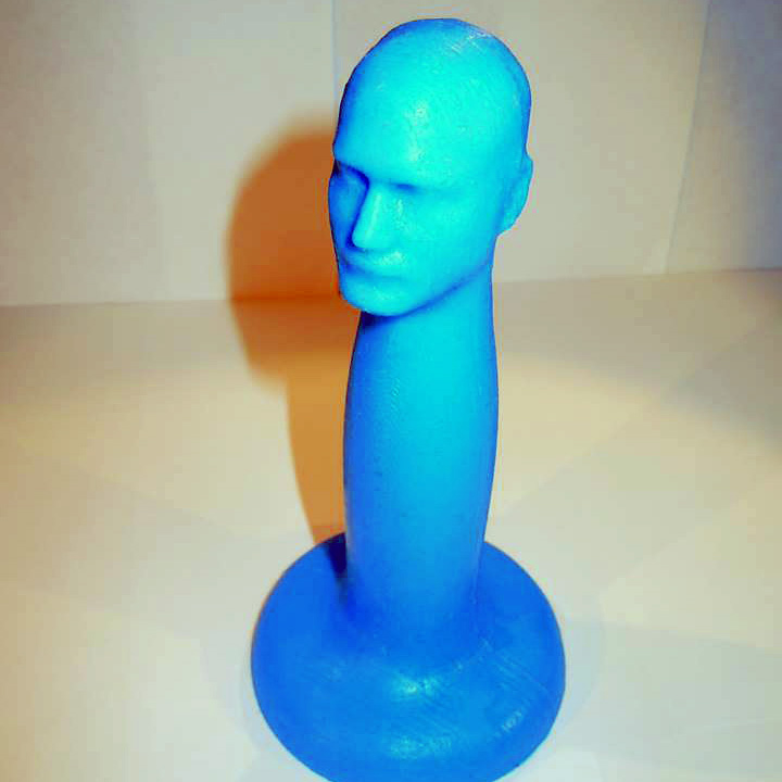 3D printed dildo with 3D scanned head
