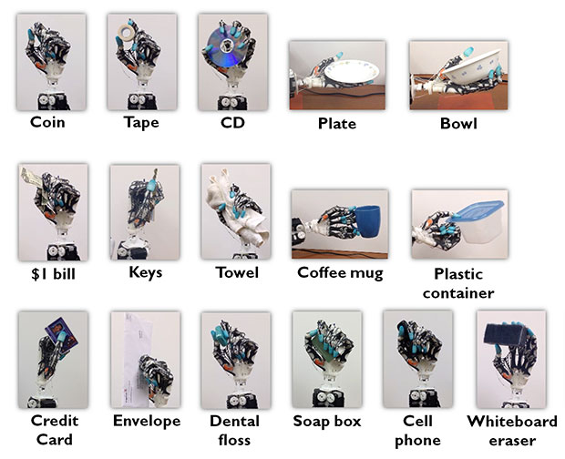 University of Washington 3D printed biomimetic prosthetic-hand parts