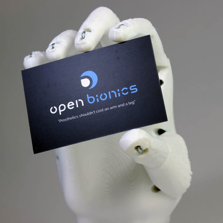 open bionic 3D printed hand ada