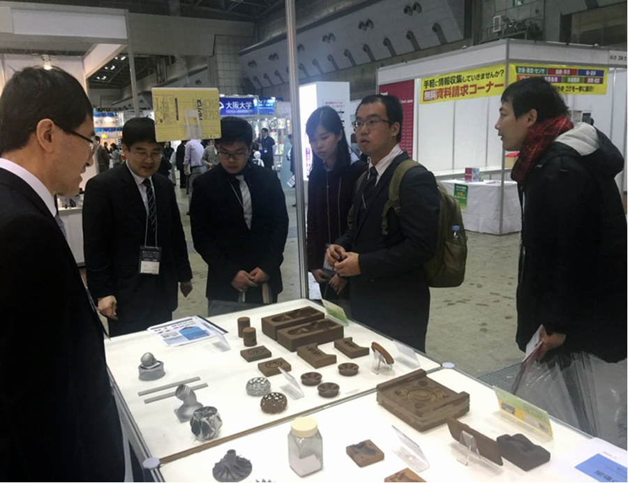 sentrol booth at 3D printing 2016 in tokyo with 3D printed parts