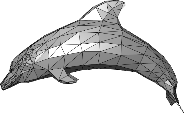STL file of a dolphin