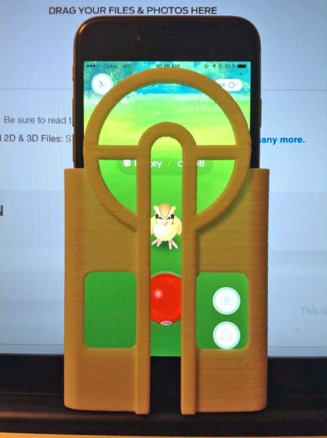 Pokemon Go cheat, a sniper rifle 3D printed phone case