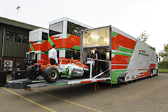 Sahara Force India Factory and Logistics Feature. 18th May 2012