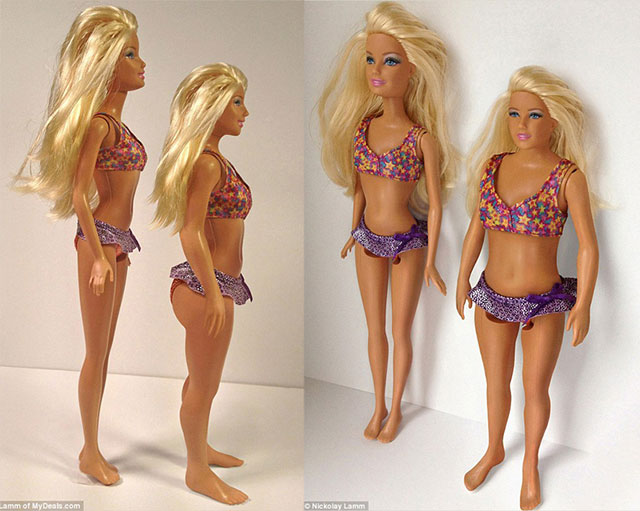 Barbie 3D Printed Reality Comparison