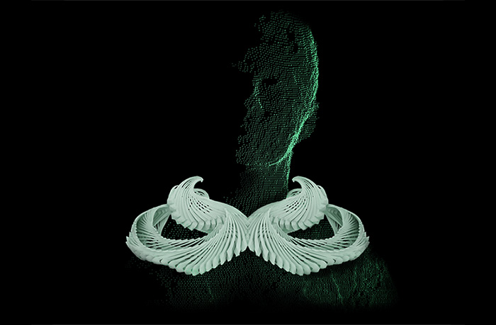 Squid Collar 3D Printed 3D Scanning