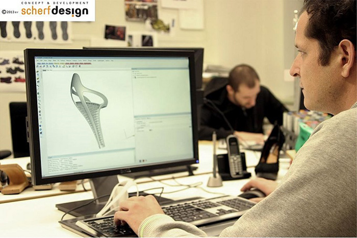 shoe 3D Model Scherf Design 3D Printing