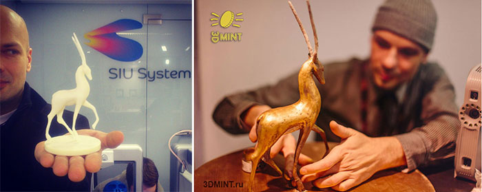 3D Printed antelope 3DMINT Siu Systems