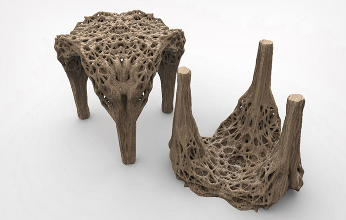3D Printing 3D Printed Daniel Widrig The Degenerate Chair