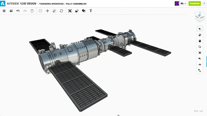 Tiangong space station Shenzhou capsule 3D Printing