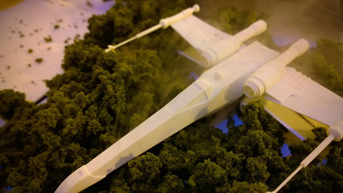 Xwing in swamp 3D Printed 3D Printing Star Wars