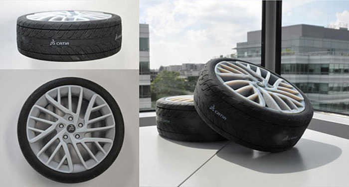 3d printed rubber tire models