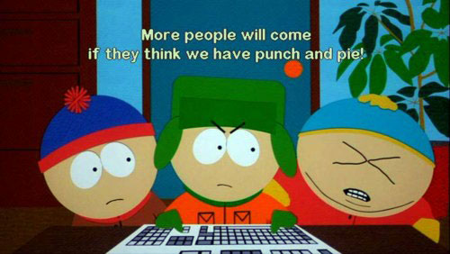 south park punch and pie