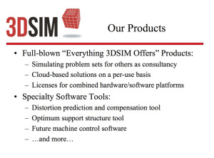 3DSIM 3d printing Products