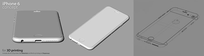 iphone 6 mockup 3D PRINTING