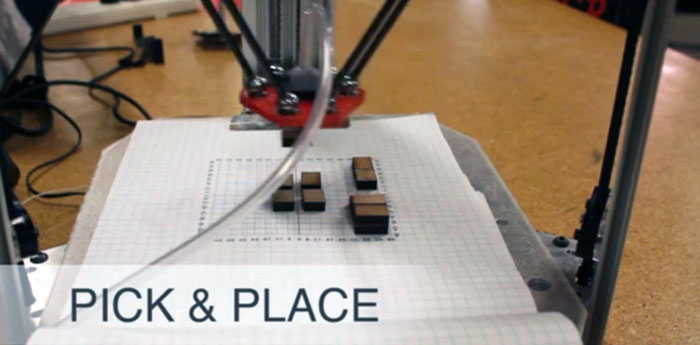 pickandplace for zego 3D printer hybrid