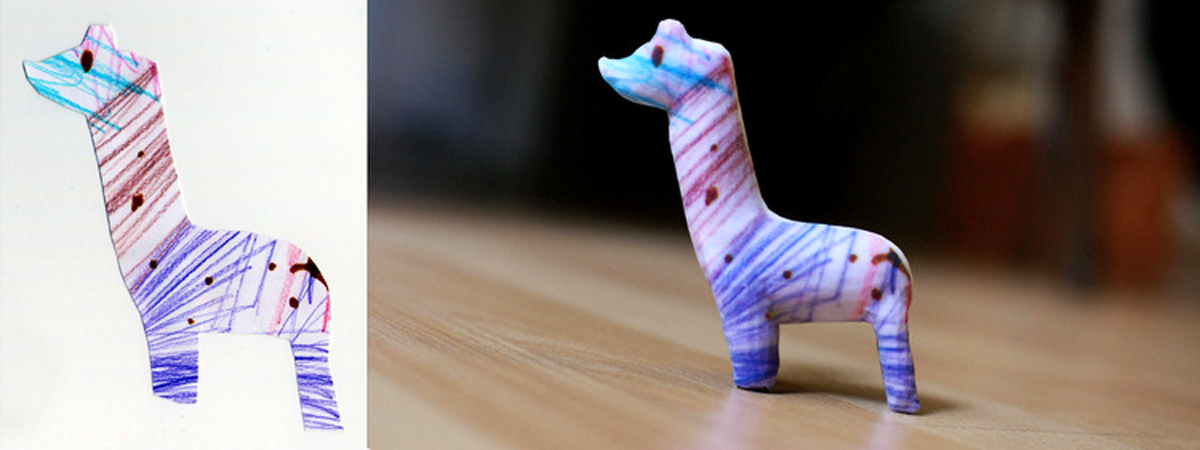 3D printed crayon creatures