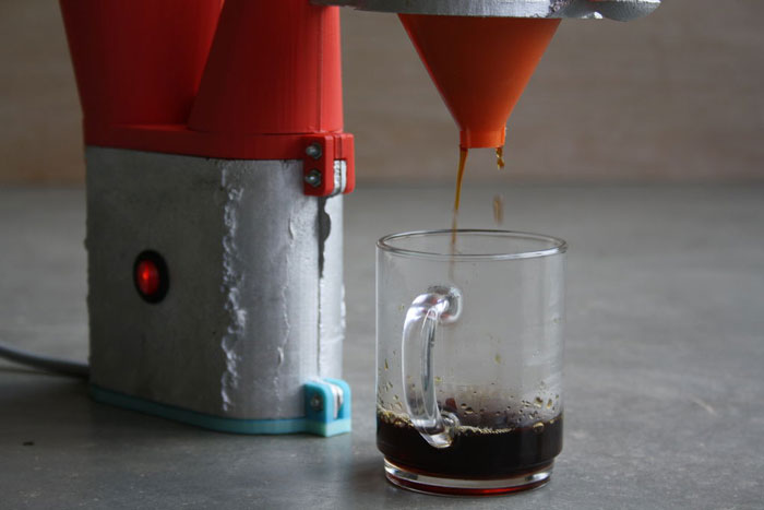 coffeemaker close 3d printing