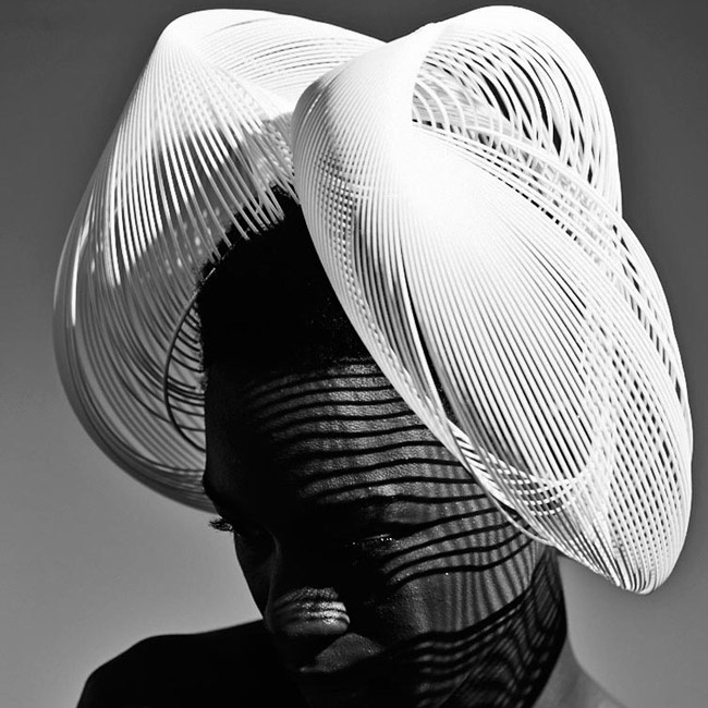 A Collection Of 3d Printed Hats By Renown Milliner Gabriela Ligenza