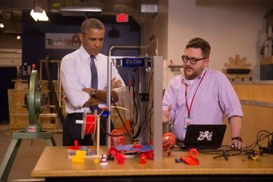 Obama TechShop 3D Printer ZeGo 