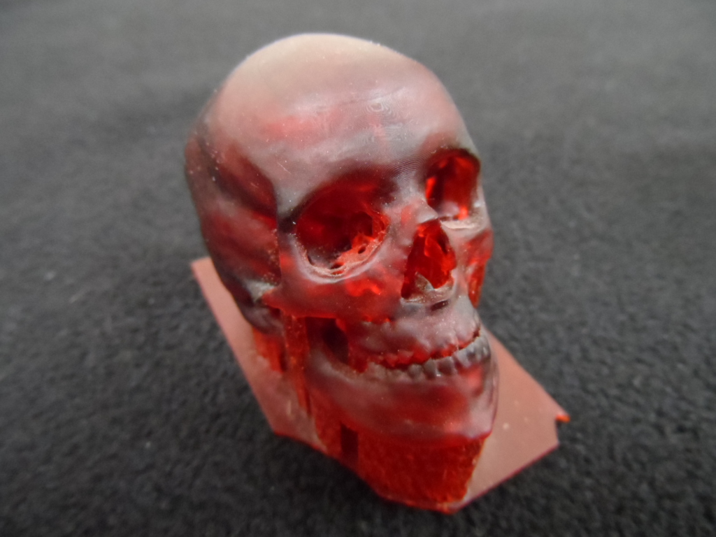Envisiontec skull 3d printing