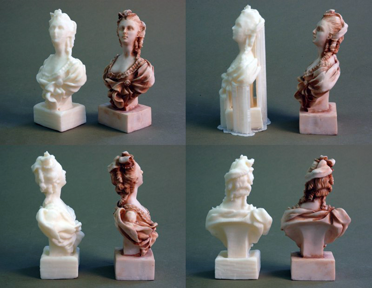 3D printed bust replica meshbomb