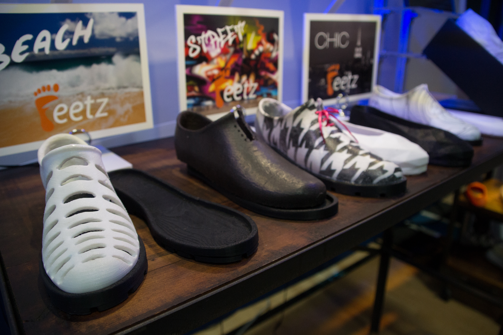 Feetz 3D printed shoe prototypes