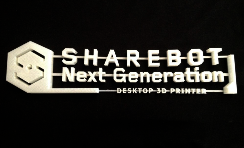 sharebot xxl 3d printer print