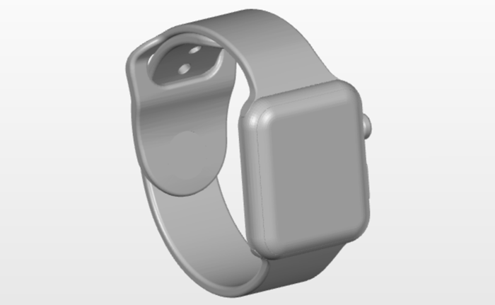 3D printed iWatch Apple Watch mock-up