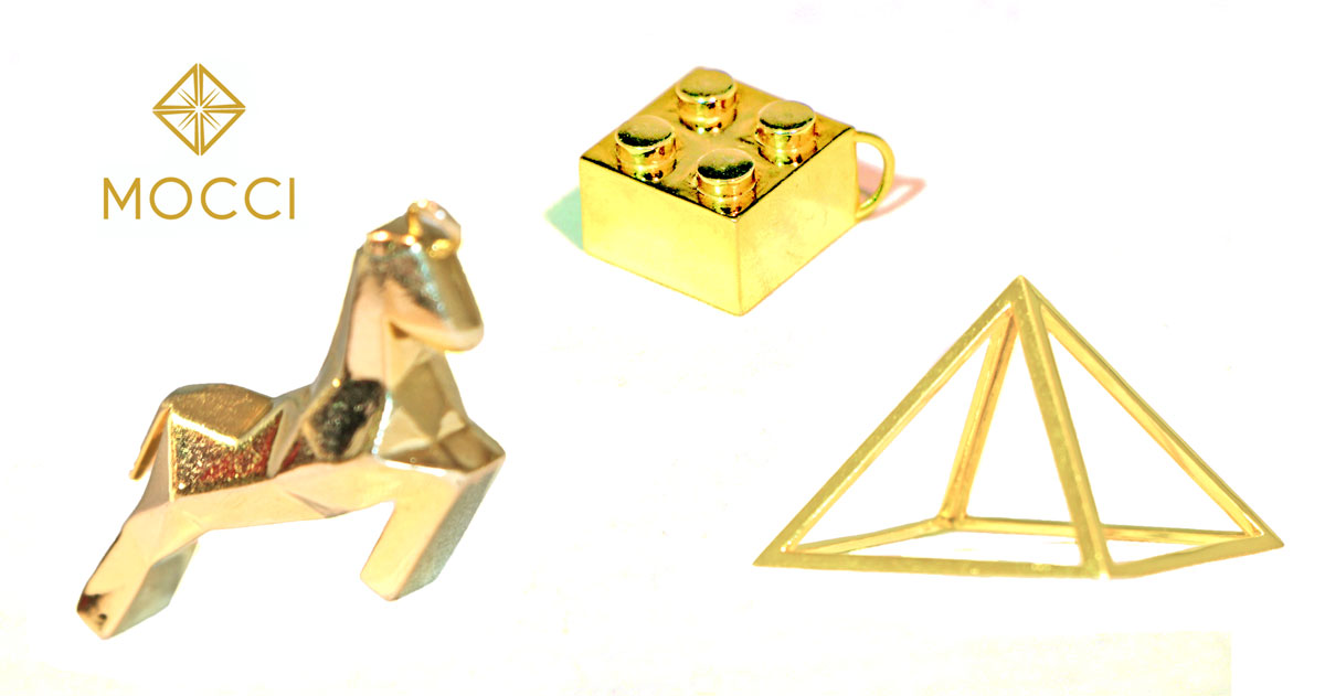 MOCCI 3d printing Jewellery Horse Lego Pyramid