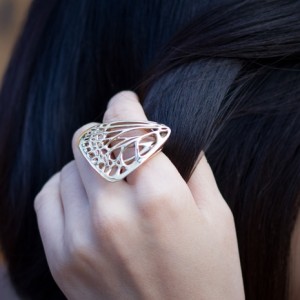 butterfly ring close 3d printing