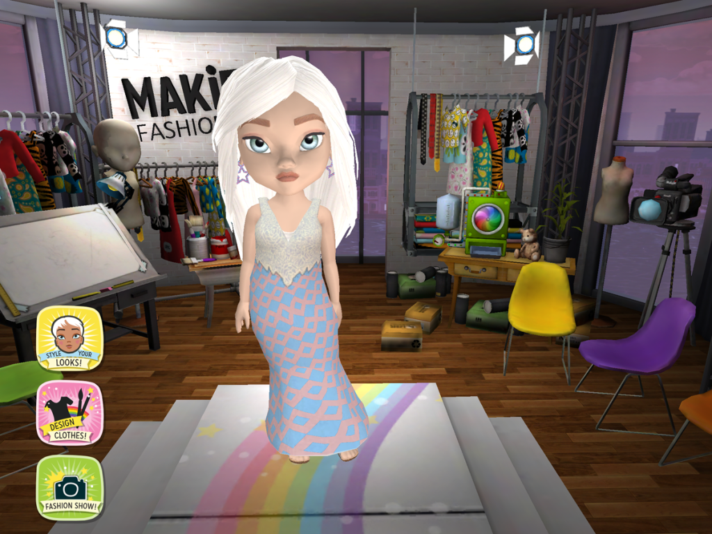makies 3D printed doll creator app with background