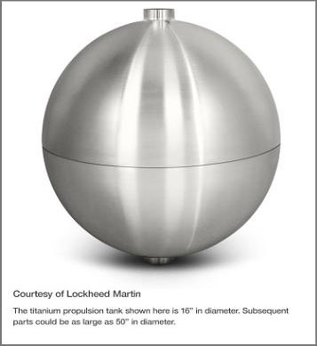 titanium tank lockheed martin 3d printing