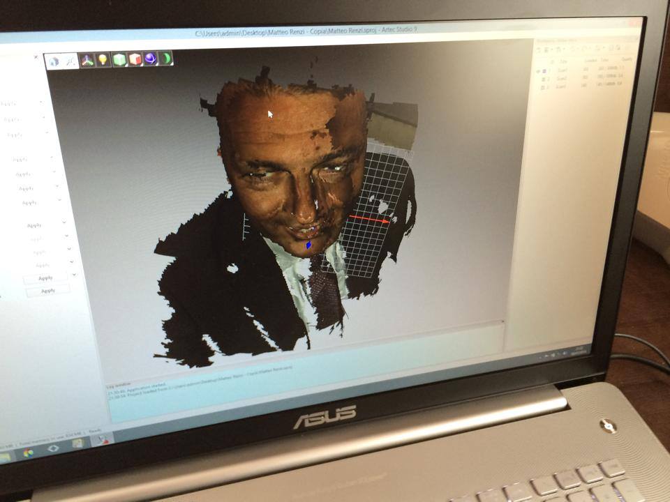 3D scan Matteo Renzi