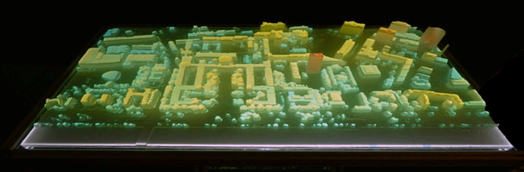 MIT luminocity 3D printed with twitter data
