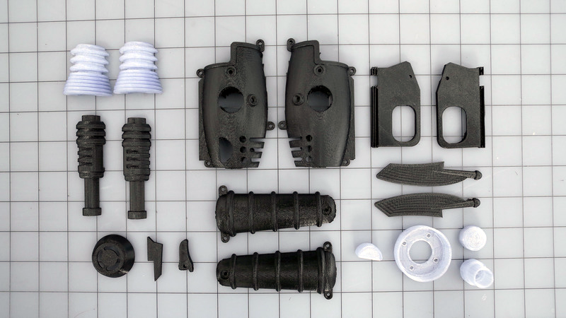 3d printed parts for adafruit ray gun.