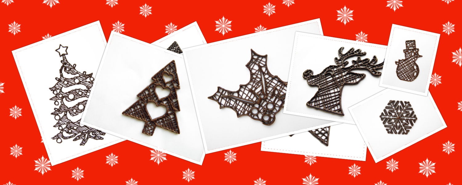 Choc edge 3d printing chocolate christmas-collage