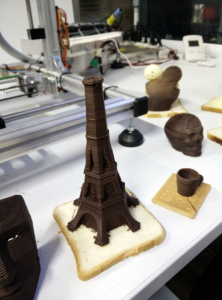 3D printed chocolate open electronics