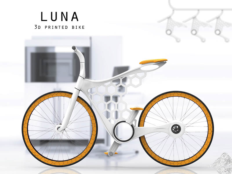 luna 3d printed bicycle