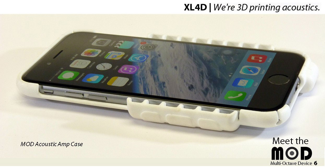 xl4d MOD 3d printed acoustic iphone cases