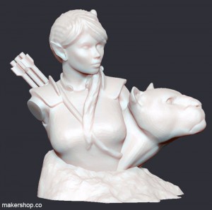 3d printed figure from Fantasygraph at makershop