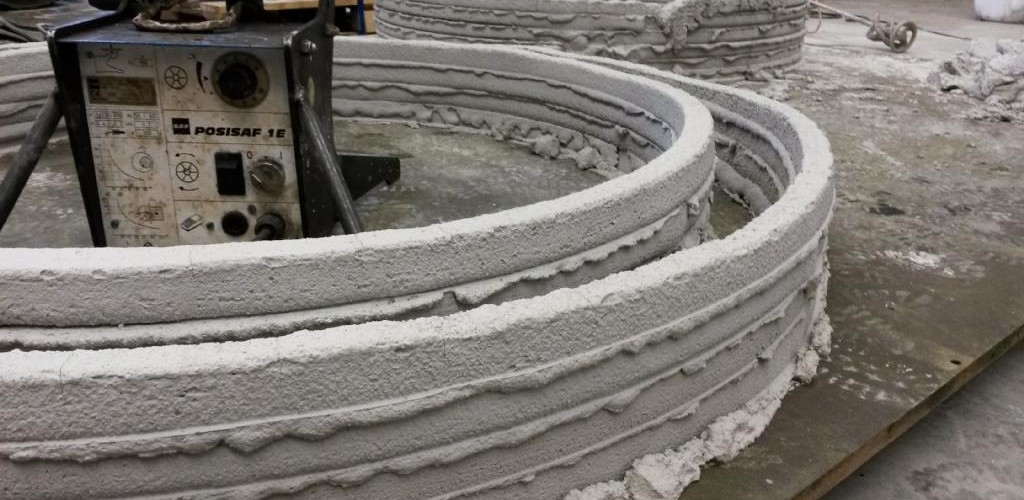 CyBe 3D Printing Concrete Walls
