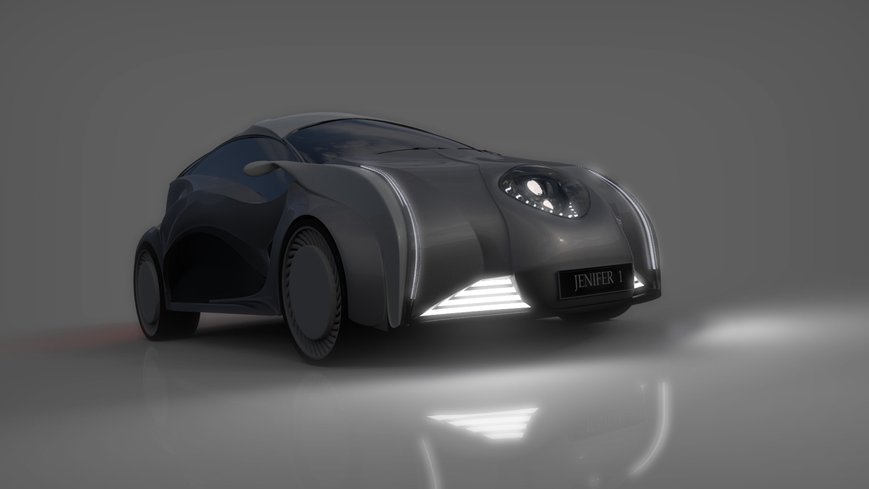jenifer wolf 3d printed concept car