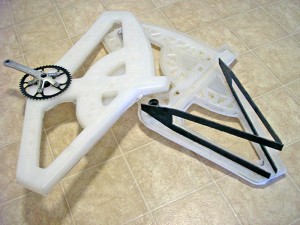 parts of matt clark bike concept for 3D printing