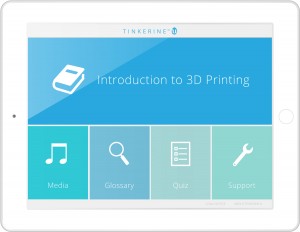 TinkerineU 3D printing ipad app