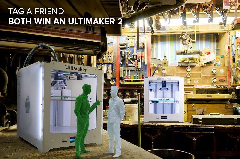 ultimaker 2 3D printer contest on facebook